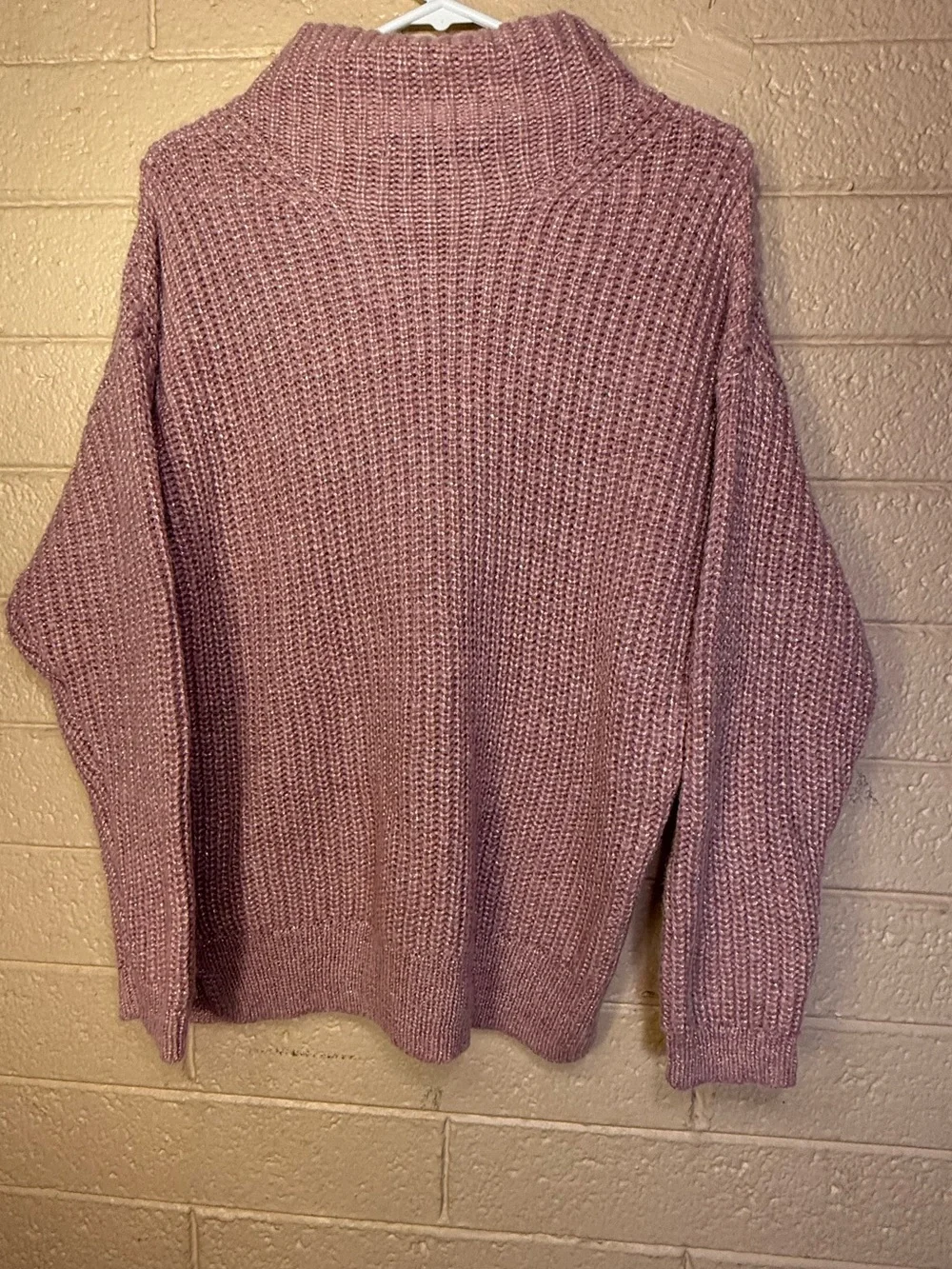 Apt. 9 Chunky Turtleneck Sweater in Mauve